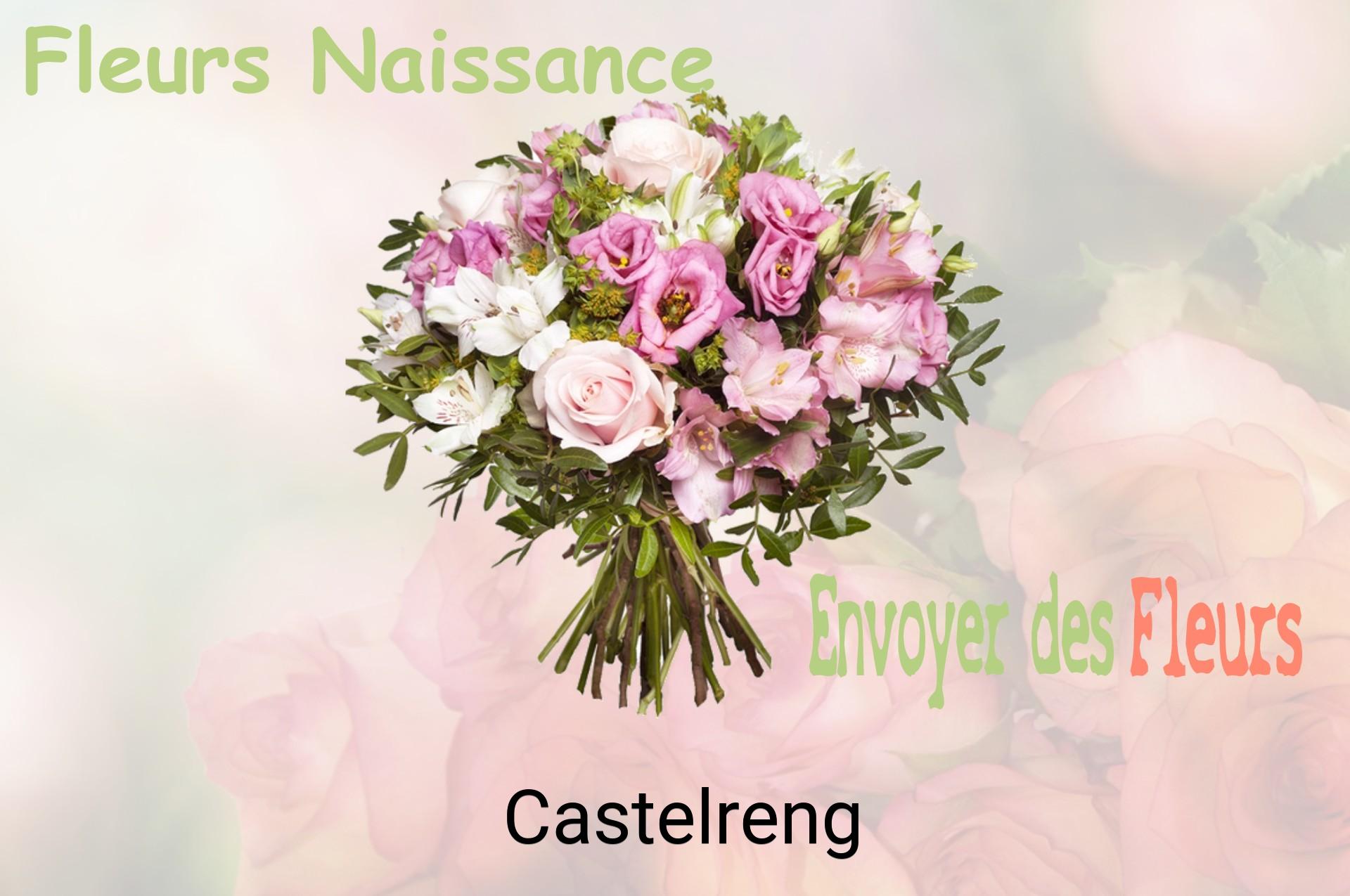 Bouquet de fleurs de naissance livré à Castelreng